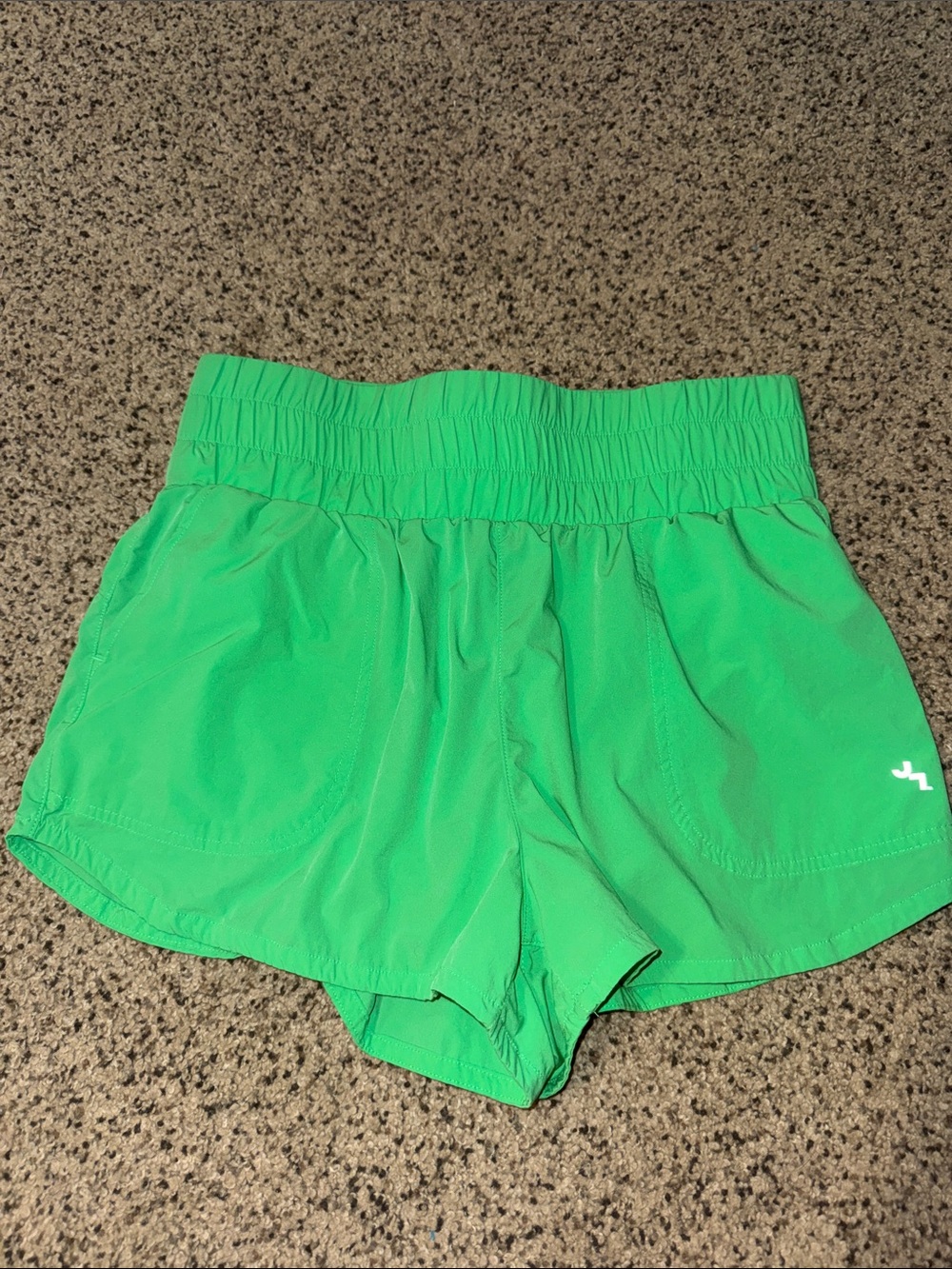 JoyLab Bright Green Athletic Shorts with Elastic Waistband